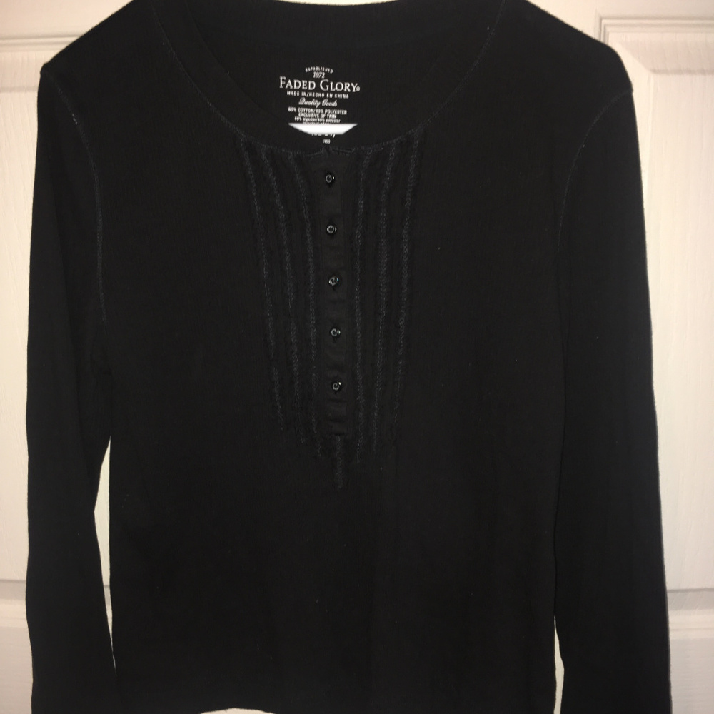 Black Faded Glory Top